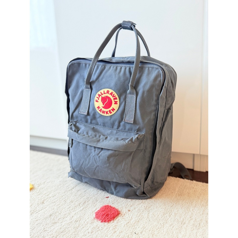 Fjallraven Kanken Classic 16L Backpack Super Grey Charcoal Daypack Rucksack